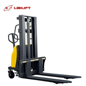 Apilador Eléctrico Todoterreno Pequeño en Oferta, Apilador Eléctrico de 1.5 Toneladas, 2 Toneladas, 2m, 3m, 4.5m, Mini Montacargas Semieléctrico con Batería - Product Image 1