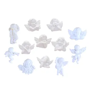 hot sale fancy statues flatback resin angel figurine charms for diy decoration