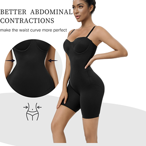 Mono moldeador <span class=keywords><strong>de</strong></span> cuerpo completo con control <span class=keywords><strong>de</strong></span> barriga sin costuras para mujer, ropa moldeadora <span class=keywords><strong>de</strong></span> cadera transpirable <span class=keywords><strong>de</strong></span> talla grande - Product Image 6