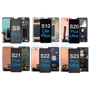 Repuesto de pantalla ekran cho Samsung Galaxy S24 S23 siêu S22 S21 S20 cộng với S10 5g LCD hiển thị cảm ứng trở lại bảng điều khiển cho SanSung