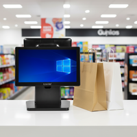 Caisse enregistreuse avec écran tactile de 15,6 pouces, système de point de vente Android Windows pour caissier