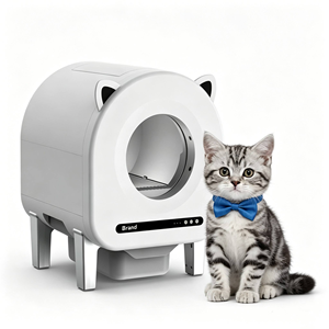 Bac à litière électronique pour chat, design surdimensionné à entrée basse pour chats de grande taille - Product Image 1