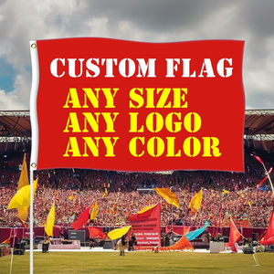 Drapeau à fanions double face 3x5 pieds, imprimé sur mesure, vente en gros directe usine Chine, pour l'assurance automobile, l'agriculture et l'usage extérieur - Product Image 2