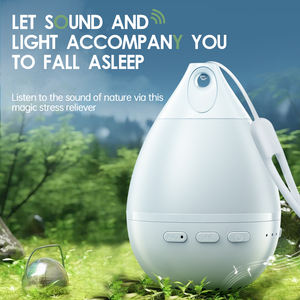 Altavoz Inalámbrico con Sonido de Olas Oceánicas y Luz Nocturna Ambiental para Dormitorio, USB, Portátil - Product Image 2