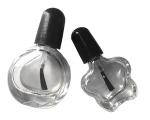 5ML 8ML Various Shapes Custom Color Screen Printing Nail Polish Brushed Glass Bottle Nail Oil Travel Bottle Cosmetic Jars