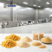 Máquina Extrusora de Granos de Pan Crujiente Texturizado para Snacks, Equipo para Línea de Producción de Alimentos a Base de Trigo