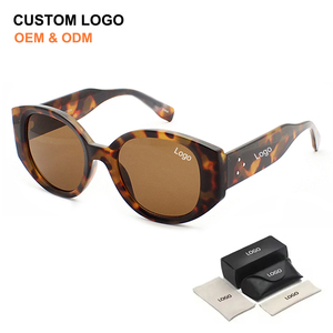 Wholesale Manufacturer New Design Professional Luxury Round Frame Fashion Shades Sun Glasses Customize Logo Men Women Sunglasses - Product Image 1