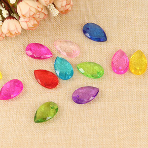 Acrylic Lotus <b>Beads</b> For Jewelry Making Bulk Loose <b>Beads</b> <b>Red</b> Colorful Shape 128-129T - Product Image 4