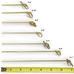 Venta al por mayor de palillos de cóctel desechables de bambú de 120mm, pincho anudado, palillos de bambú anudados, palillos de comida <span class=keywords><strong>para</strong></span> fiesta, <span class=keywords><strong>bar</strong></span> decorativo - Product Image 6