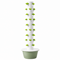 Système de jardinage vertical moderne à 9 étages pour la production de salades fraîches en intérieur, système hydroponique