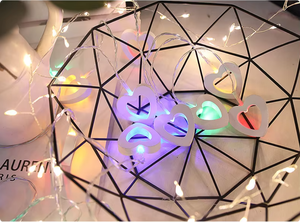 Lámpara LED Multicolor con Forma de Corazón de Madera, Recargable con Batería, para Navidad, San Valentín, Bodas, Decoración Interior/Exterior del Hogar - Product Image 5
