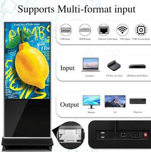 Peraga iklan Digital Android cerdas berdiri dengan lantai untuk promo pemasaran ritel di Supermarket - Product Image 2