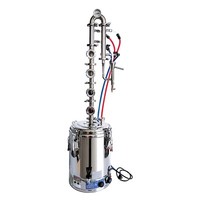 Tour de distillation domestique colonne distillateur 4 couches acier inoxydable noyau de cuivre colonne de reflux équipement de brassage torréfacteur de vin