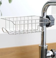 Étagère de rangement pour robinet Étagère pour serviettes de lavage Source Fabricants Évier en acier inoxydable Cuisine Salle de bain Robinet Étagère de rangement BL032103