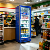 Refrigerador Comercial de Una Puerta para Bebidas, Refrigerador Vertical Personalizable con Control Digital de Temperatura