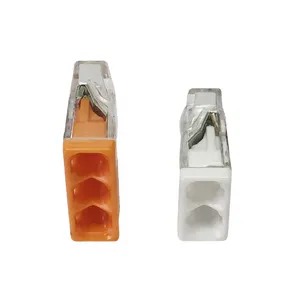 Conector de fio push-in original Wagos 2273-202 de 2 pinos para fiação 2.5mm2