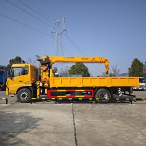 Camión Grúa Dongfeng Tianjin <span class=keywords><strong>de</strong></span> 6 Ruedas, 6.3 <span class=keywords><strong>Toneladas</strong></span>, <span class=keywords><strong>8</strong></span> <span class=keywords><strong>Toneladas</strong></span>, Pluma Telescópica, Chasis Duradero para Apoyo en Construcción - Product Image 1
