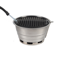 Barbecue de table coréen sans fumée en acier inoxydable 304 avec revêtement en poudre et sécurité anti-épuisement d'oxygène pour 3 à 5 personnes