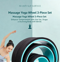 Rouleau en mousse FitBeast TriWheel SpineGroove pour le dos - Fermeté moyenne, rouleau ciblé pour massage des tissus profonds du dos