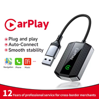 Adaptateur CarPlay sans fil pour Apple iPhone 2025 Dongle Control Plug Connection pour convertir l'adaptateur de voiture filaire en adaptateur de voiture sans fil