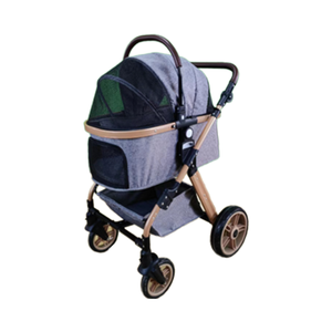 Meiweipet Tube en aluminium pour <span class=keywords><strong>chien</strong></span> chariot pour animaux de compagnie 600D tissu haute résistance Nylon maille voiture <span class=keywords><strong>panier</strong></span> séparation conception Push/Lift <span class=keywords><strong>panier</strong></span> pliable - Product Image 1