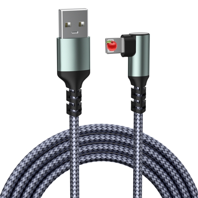 USB to Lightning Cable Cross-border Bestseller Elbow Data Cable Is Suitable for Apple Device and Laptops