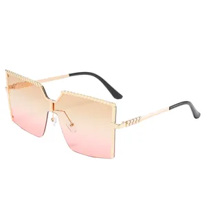 Purple Customizable Sunglasses Fashion Ladies Metal UV400 Shades Gradient Ocean Party sunglasses