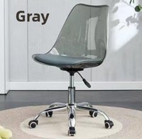 Sièges de couleur moderne de haute qualité en plastique transparent Chaises roulantes et rotatives réglables