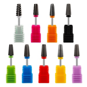 5 in 1 High Quality Nail Art Tools Nail Drill Bit  Steel Grinding Tungsten Carbide Nail Drill Bits Sets Manicure Pedicure