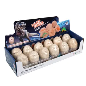 Environmental Material Hand-made Digging Toys Dino Egg 12pcs Box Set Dinosaur Eggs