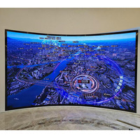 Mur vidéo LED flexible incurvé HD pour intérieur P1.53 avec HDR 1000:1, résolution 8K, garantie de 5 ans pour les salles d'exposition