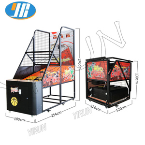 Máquina de Juego de Baloncesto Arcade con Pantalla LCD, Operada con Monedas, Juego de Tiro al Baloncesto y Boxeo para Niños, con Luces LED, para Interiores - Product Image 6