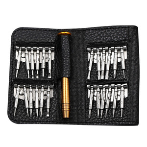 Kit obeng magnetik Mini, peralatan reparasi DIY kecil presisi 25 1 untuk bantalan ponsel komputer Tablet aksesori elektronik - Product Image 3