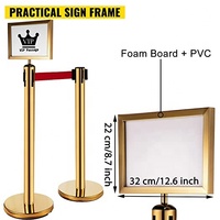 Support de queue rétractable, corde de velours, poteau de stanchion, contrôle de la foule, système de gestion, delinateur flexible, barrière de poteau d'avertissement de route