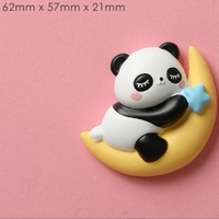 Sichuan Chengdu géant Panda réfrigérateur autocollant dessin animé mignon texte créatif résine cadeau en trois dimensions
