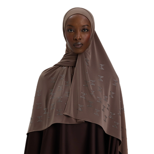 Offerta Speciale 2026 Hijab Premium Merrachi in Jersey Liquido Lussuoso con Lavorazione Artigianale in Pietra, Morbido Sciarpa Hijab - Product Image 1