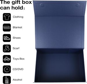 Pack Magnetic Folding <b>Box</b> Handle Eco-Friendly <b>Recycled</b> Materials Custom Design Clothes Shoes Packaging Cardboard Closed Gift <b>Box</b> - Product Image 2