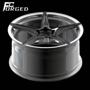 Ruedas de coche de pasajeros, <span class=keywords><strong>llantas</strong></span> de aleación forjadas 5x120 cóncavas profundas de 1 pieza personalizadas, ruedas de aleación de aluminio para Audi BMW E60 F10 E30 <span class=keywords><strong>E46</strong></span> Benz - Product Image 1