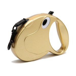 Produk hewan peliharaan terbaru tali anjing kualitas terbaik tali dapat ditarik kalung anjing emas perak kerah <span class=keywords><strong>Harness</strong></span> otomatis memperpanjang tali anjing - Product Image 3