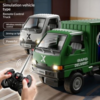 Camion de transport RC Wuling Hongguang de simulation transfrontalière, voiture électrique porteur pour enfants, pour garçons, course de drift, utilisation en intérieur