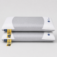Oreiller de soutien pour le cou en jacquard imperméable, résistant à l'huile et aux taches, style moderne, pour la maison et l'hôtel, universel, rembourré en mousse à mémoire de forme