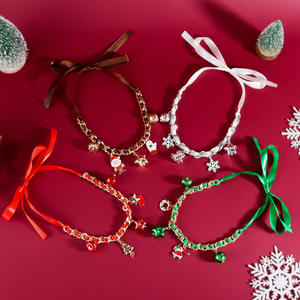 مجوهرات عيد الميلاد المخملية سحر الرقبة قلادة ذهبية قلادة للنساء - Product Image 4