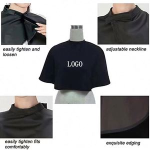 Capa Impermeable Corta para Maquillaje, Mini Delantal para Corte de Cabello, para Salón de Belleza, Estilista, con Cuello Ajustable - Product Image 3