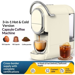 Machine <span class=keywords><strong>à</strong></span> café expresso domestique 3-en-1, <span class=keywords><strong>mode</strong></span> chaud/froid, semi-automatique, électrique, multi-capsules, utilisation en camping-car/hôtel - Product Image 2
