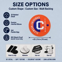 Insignes en silicone pour chaînes de magasins, application artistique flexible pour shorts, leggings, uniformes de club, emblèmes et marquages - Fournisseur
