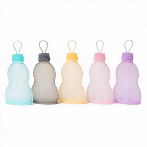 New Food Grade Reusable Silicone Milk Storage Bags Freezer Breastmilk Storage Pouches