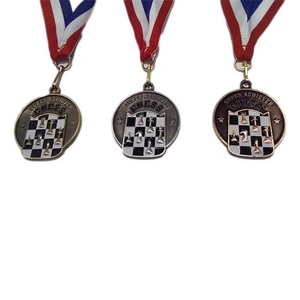 Medalla de Ajedrez de campeón de bronce de oro antiguo 3D personalizada de calidad del fabricante Medalla Medalha Medaille Medallion - Product Image 3