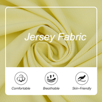 Tissu tricoté interlock OEM pour femme, séchage rapide, extensible, résistant à l'abrasion, léger, 185 g/m², 90 % polyester, 10 % élasthanne, 69 pouces