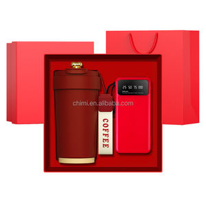 Ensemble cadeau d'entreprise personnalisé Tasse de luxe + Batterie externe avec support de téléphone Kits exécutifs Cadeau promotionnel d'entreprise avec boîte cadeau - Product Image 3