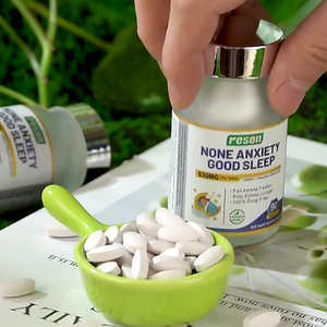 Özel etiket GABA l-theanine l-triptofan <span class=keywords><strong>Vitamin</strong></span> <span class=keywords><strong>B6</strong></span> uyku takviyesi tabletler geliştirmek 5mg kadınlar iyi uyku tablet - Product Image 2